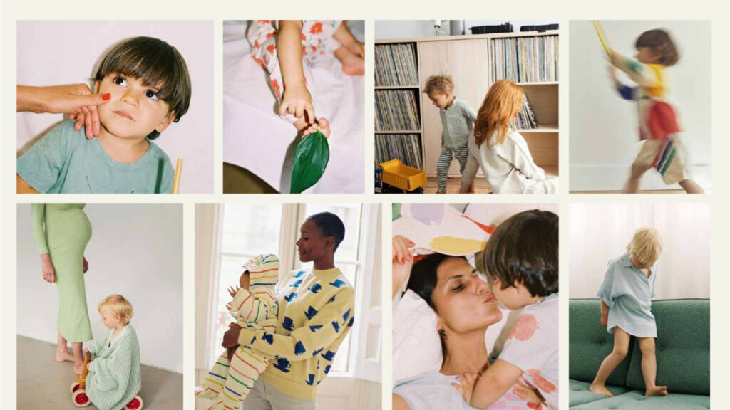 Collage of baby and parent images